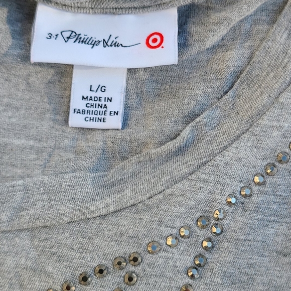 Embellished Tank Top in Gray - Picture 3 of 3